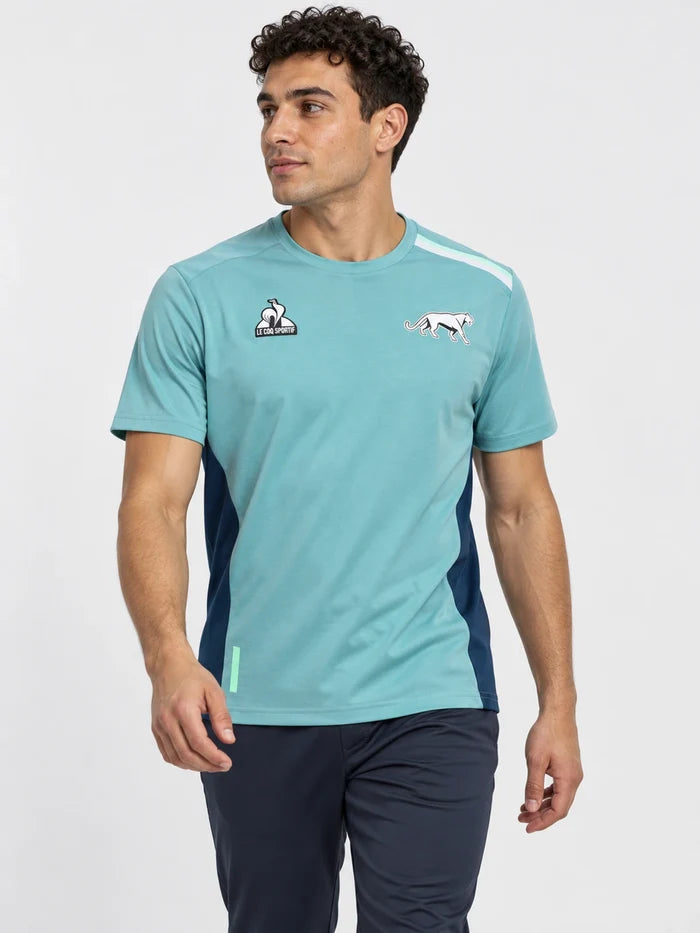 Remera Le Coq Sportif Pumas Lifestyle Tee 2025 Aqua — vista principal