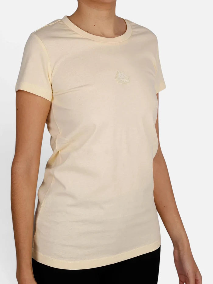 Remera Mujer Kappa Authentic Liys Beige Naturale