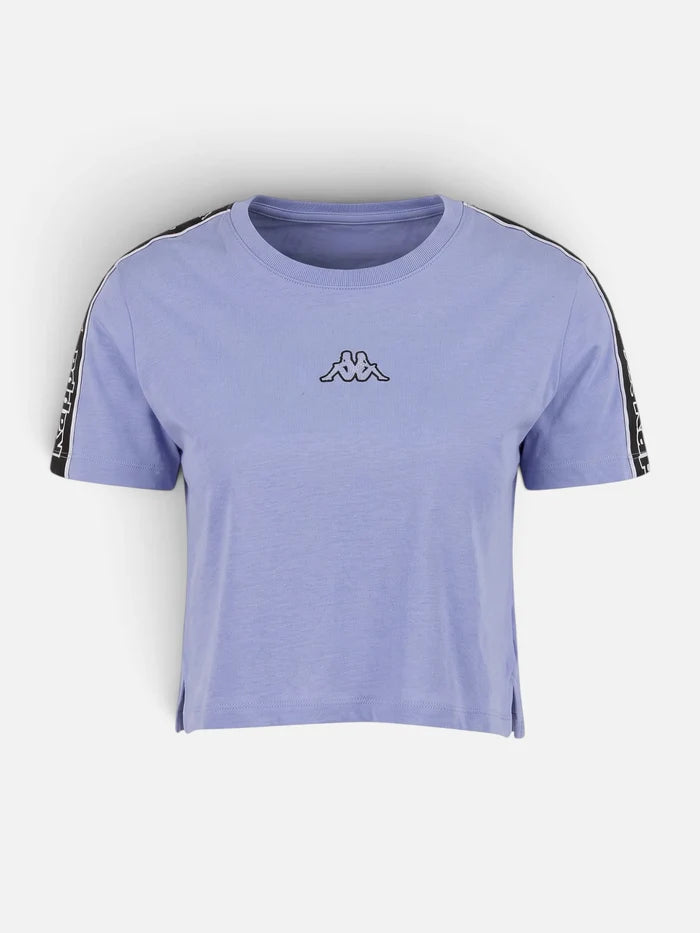 Remera Mujer Kappa Logo Tape Sarit T-Shirt Violet