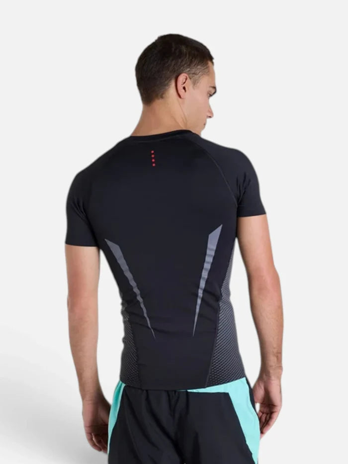 Remera Reebok Ers Perform Short Sleeve Negro/Gris
