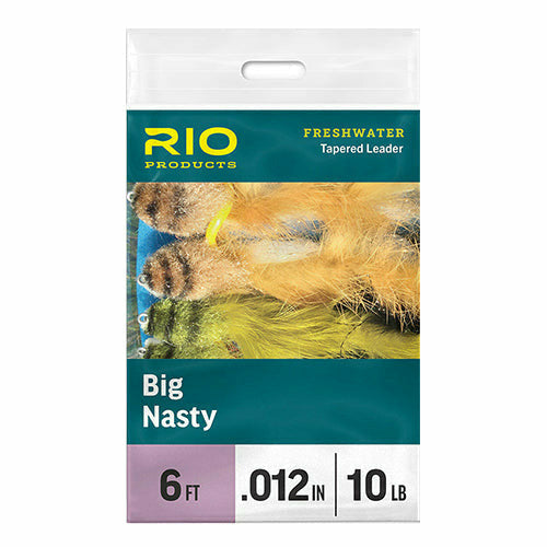 Rio Big Nasty tapered leader packaging for freshwater streamers