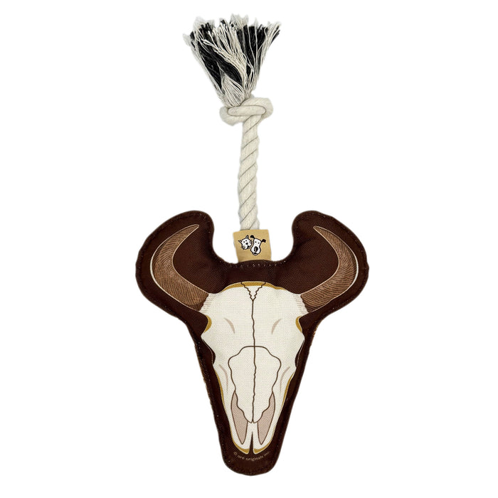 Rope Dog Toy | Bison Skull