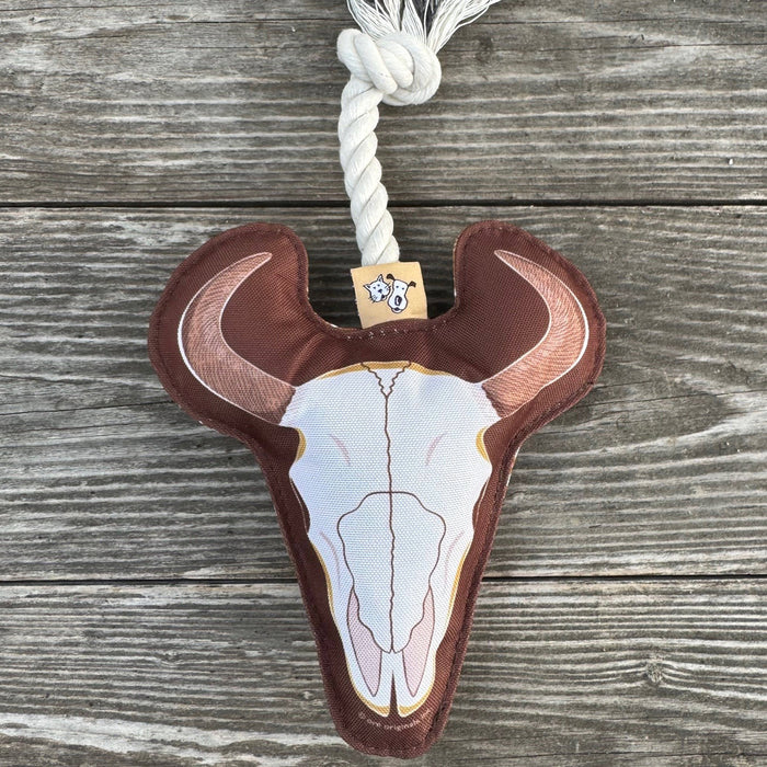 Rope Dog Toy | Bison Skull