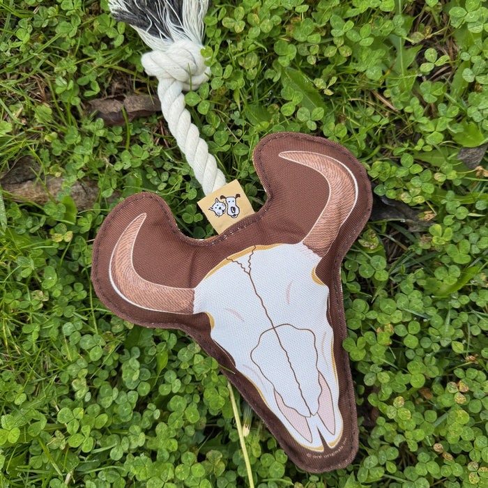 Rope Dog Toy | Bison Skull