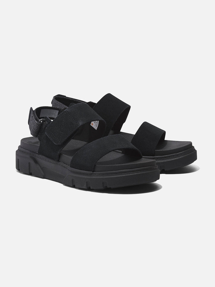 Sandalias Timberland Greyfield Negro — par en ángulo