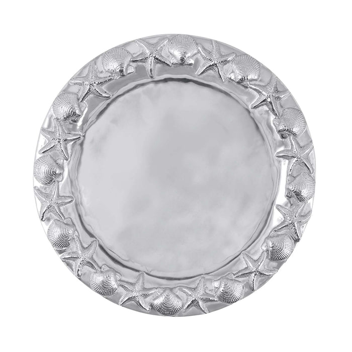 Seashell Border Round Platter