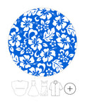 Sibling Set in Vintage Hibiscus Blue