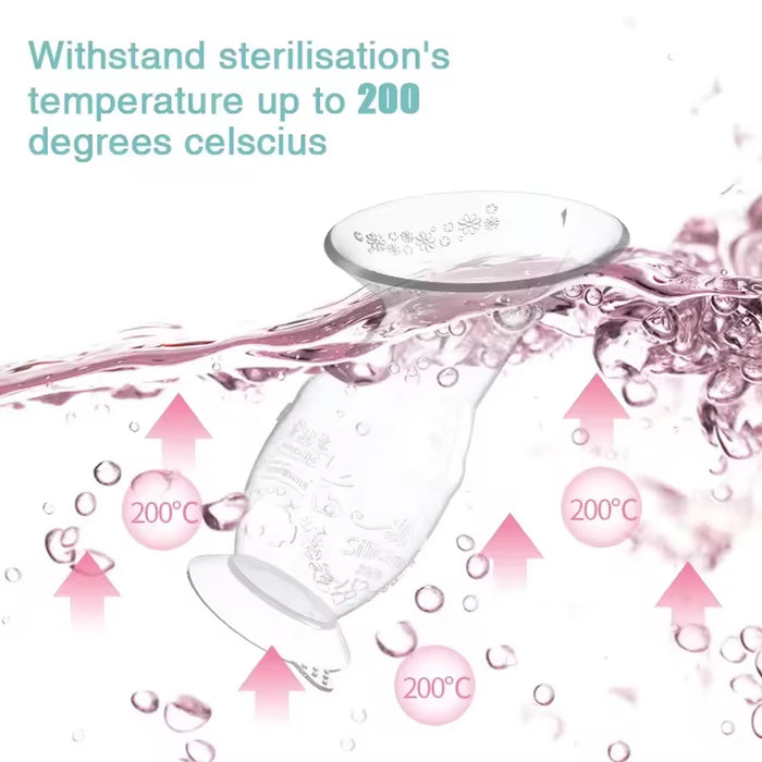 Silicone Breast Pump | Manual Hands-Free Milk Collector | Nel's Babies & Kiddies