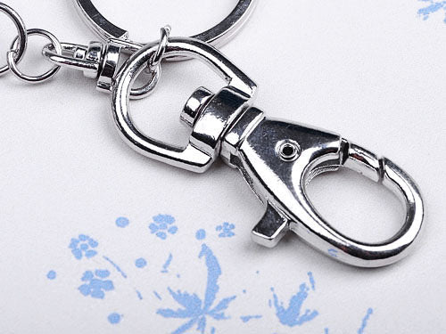 Silver Colored Crown Heart Wing Key Chain - ALILANG.COM