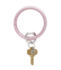 Solid Rose Croc Big O Key Ring