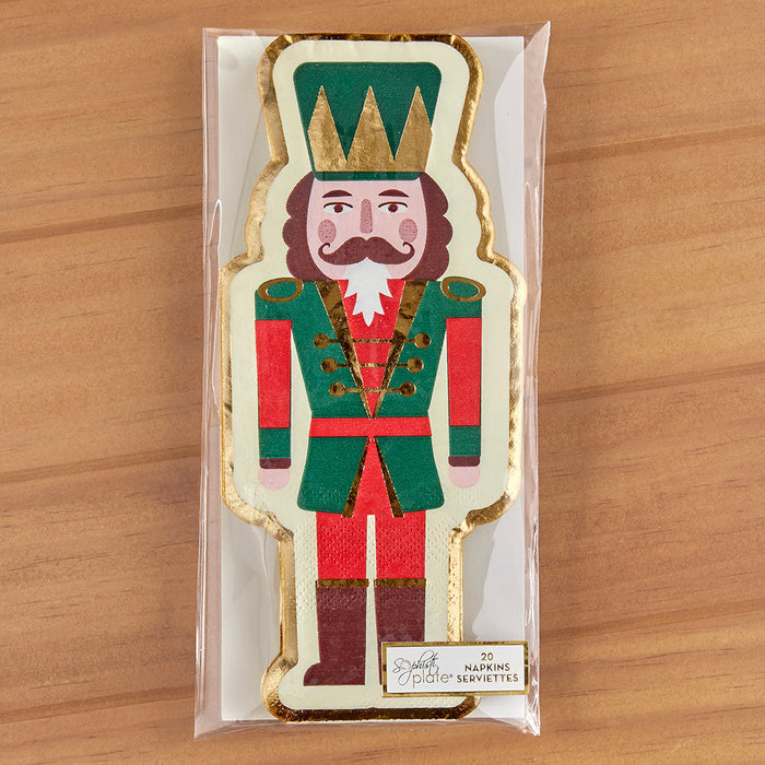 Sophistiplate Christmas Guest Towels, Nutcracker