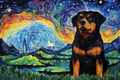 Starry Night Rottweiler