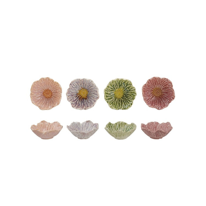 Stoneware Flower Shaped Bowl