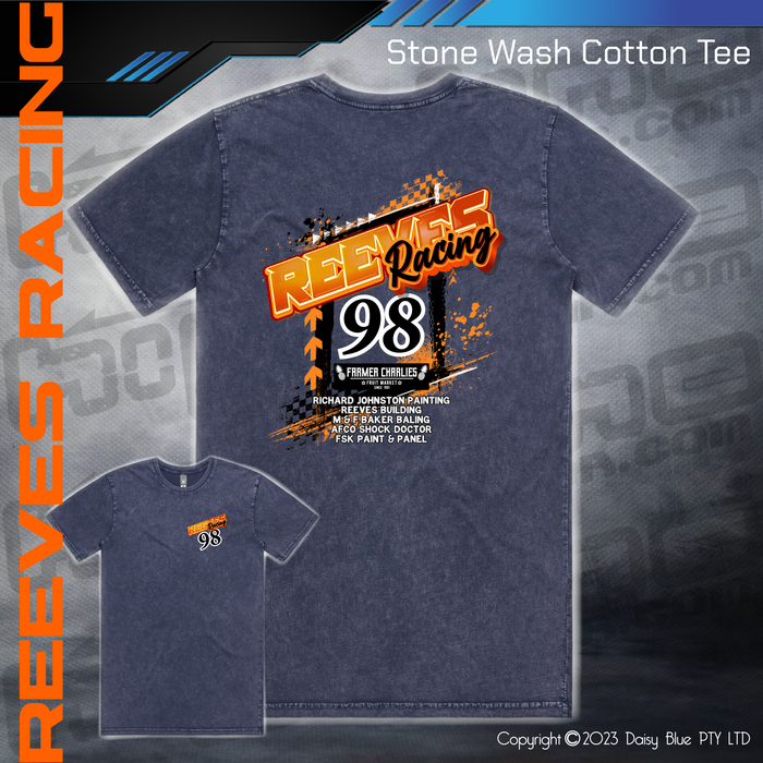 Stonewash Tee - Reeves Racing