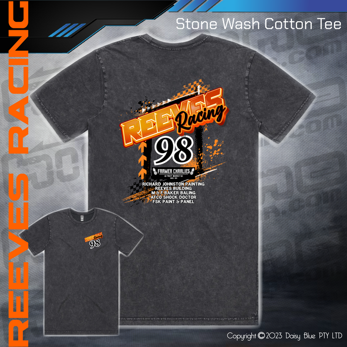 Stonewash Tee - Reeves Racing