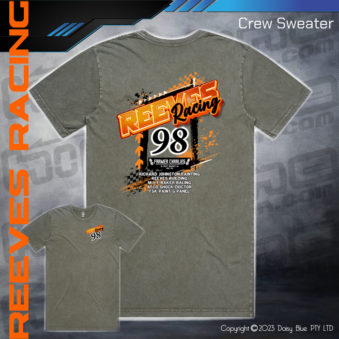 Stonewash Tee - Reeves Racing