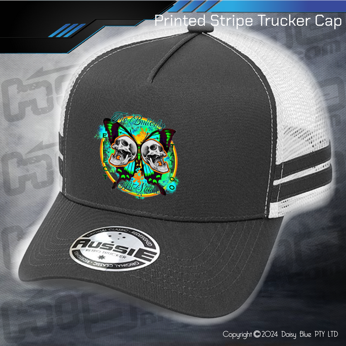 STRIPE Trucker Cap - Butterfly Effect Tattooing Studio
