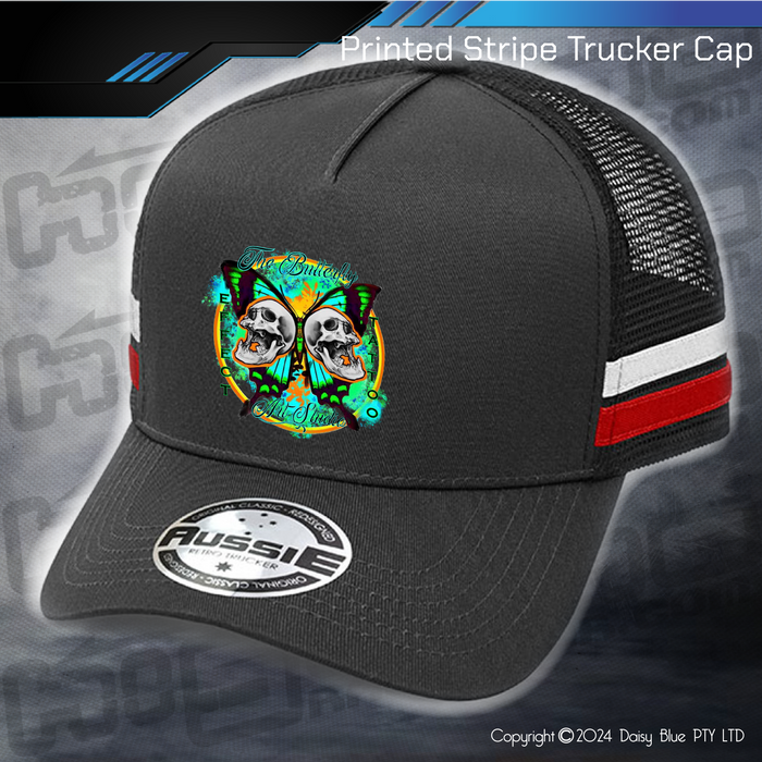 STRIPE Trucker Cap - Butterfly Effect Tattooing Studio