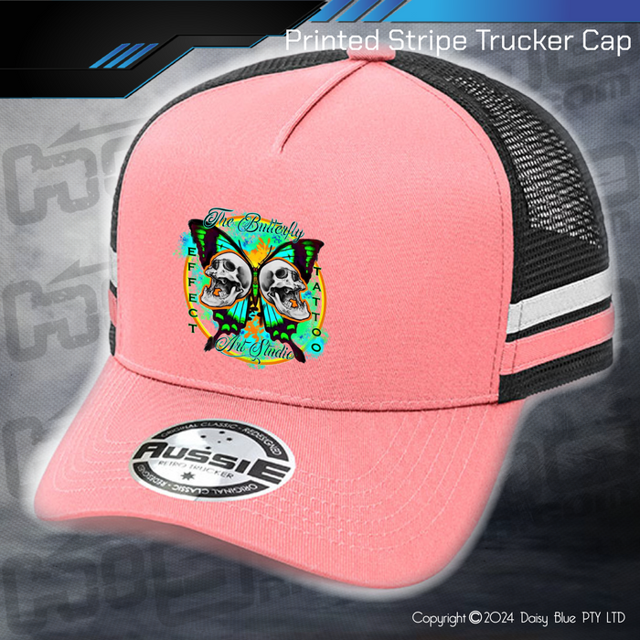 STRIPE Trucker Cap - Butterfly Effect Tattooing Studio