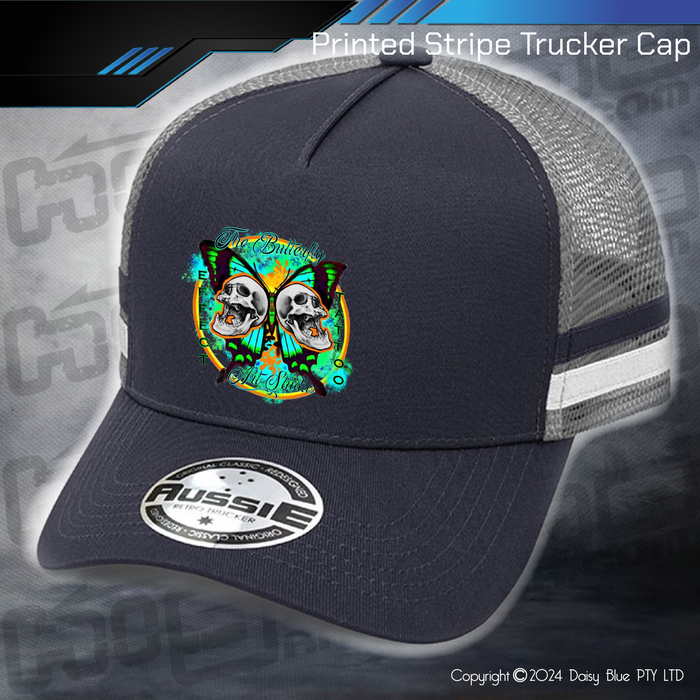 STRIPE Trucker Cap - Butterfly Effect Tattooing Studio