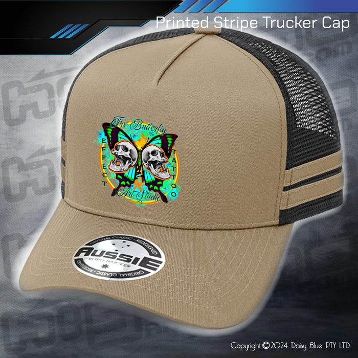 STRIPE Trucker Cap - Butterfly Effect Tattooing Studio