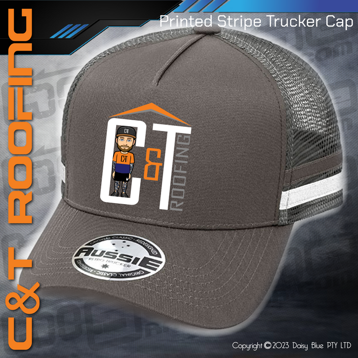 STRIPE Trucker Cap - C&T Roofing