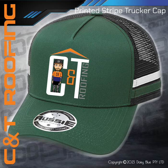 STRIPE Trucker Cap - C&T Roofing