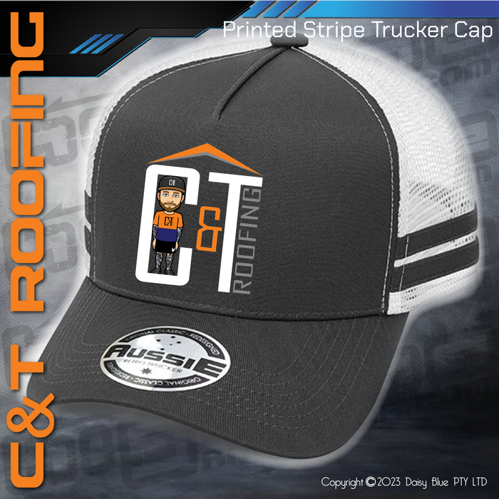 STRIPE Trucker Cap - C&T Roofing