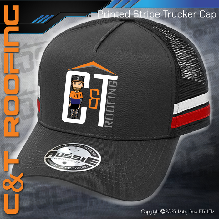 STRIPE Trucker Cap - C&T Roofing