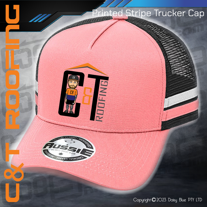 STRIPE Trucker Cap - C&T Roofing