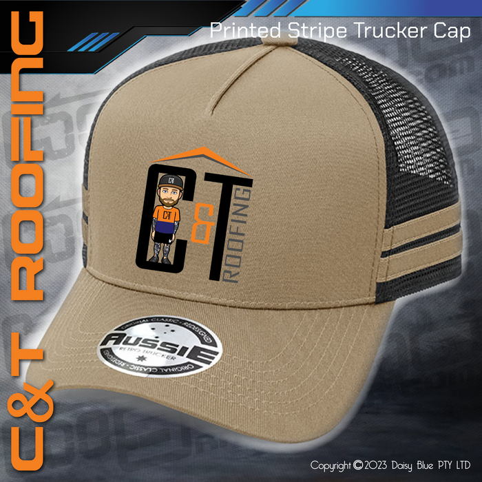 STRIPE Trucker Cap - C&T Roofing