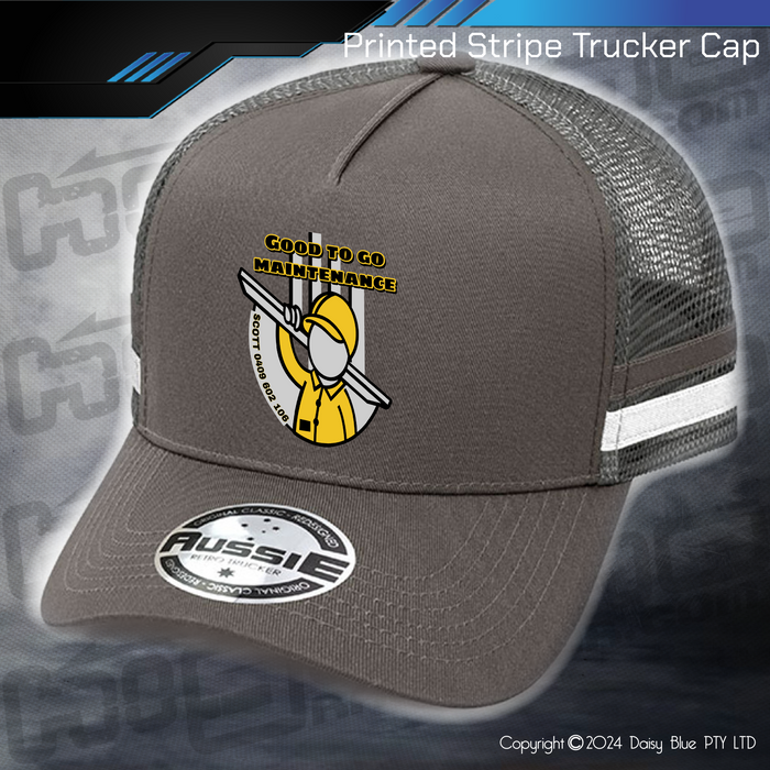 STRIPE Trucker Cap - Good to Go Maintenance