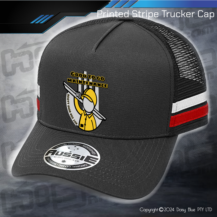 STRIPE Trucker Cap - Good to Go Maintenance