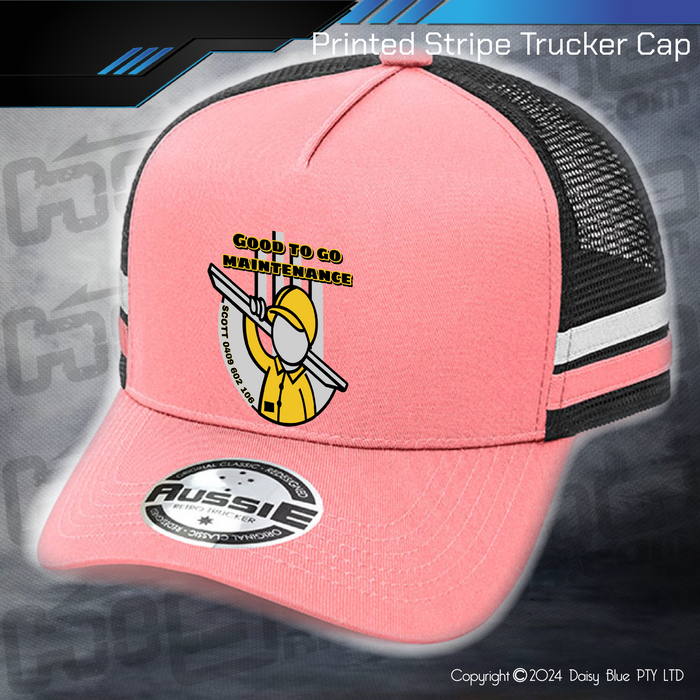 STRIPE Trucker Cap - Good to Go Maintenance