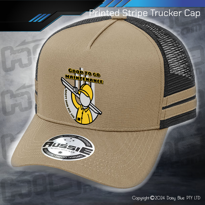 STRIPE Trucker Cap - Good to Go Maintenance