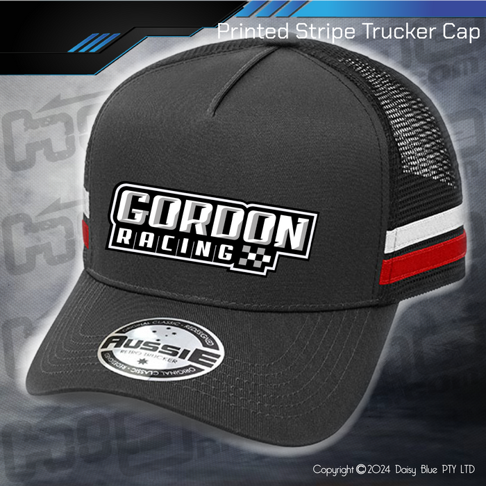 STRIPE Trucker Cap - Gordon Racing