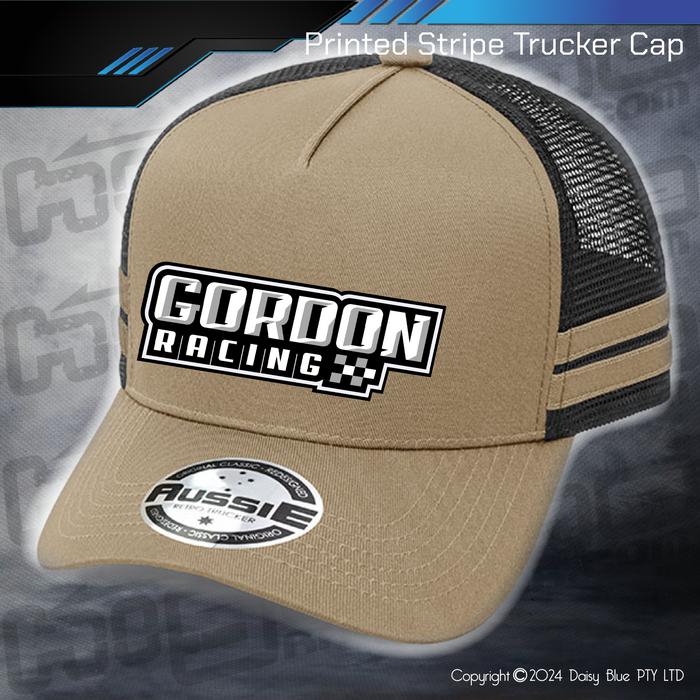 STRIPE Trucker Cap - Gordon Racing