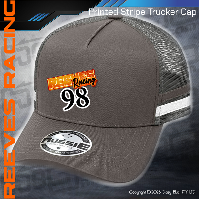 STRIPE Trucker Cap - Reeves Racing