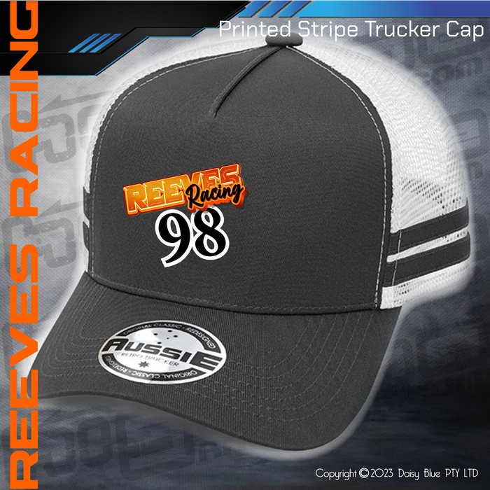 STRIPE Trucker Cap - Reeves Racing