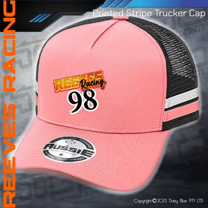 STRIPE Trucker Cap - Reeves Racing