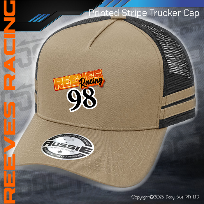 STRIPE Trucker Cap - Reeves Racing