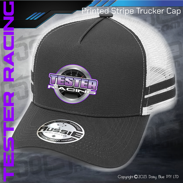 STRIPE Trucker Cap - Tester Racing