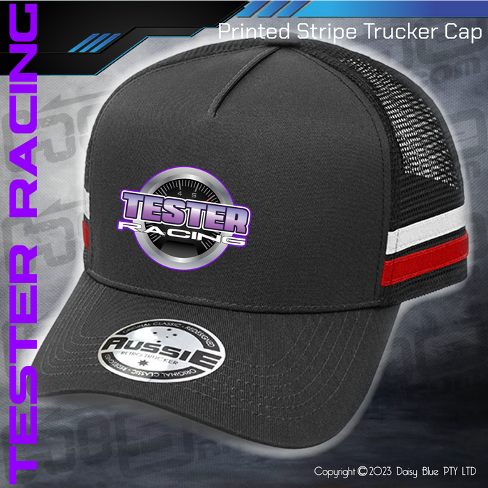 STRIPE Trucker Cap - Tester Racing