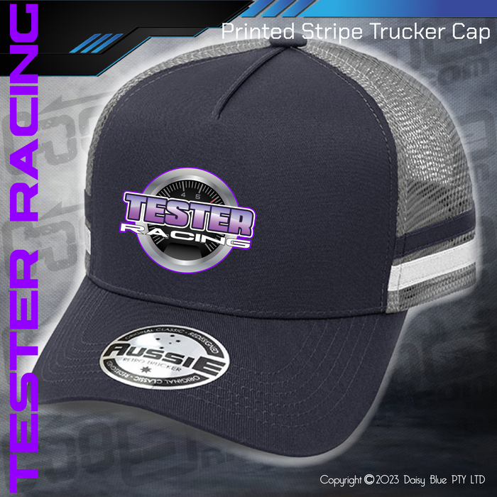 STRIPE Trucker Cap - Tester Racing