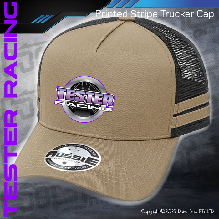 STRIPE Trucker Cap - Tester Racing