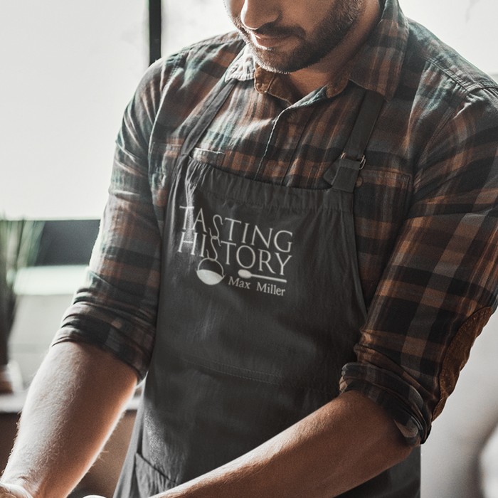 Tasting History's Embroidered Apron