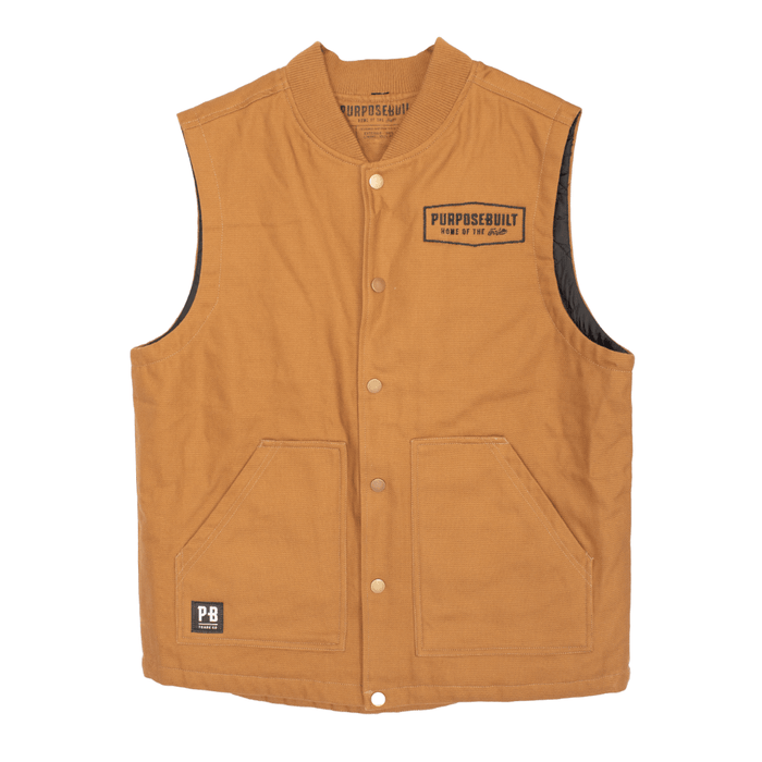 Purpose-Built Burton vest in saddle brown