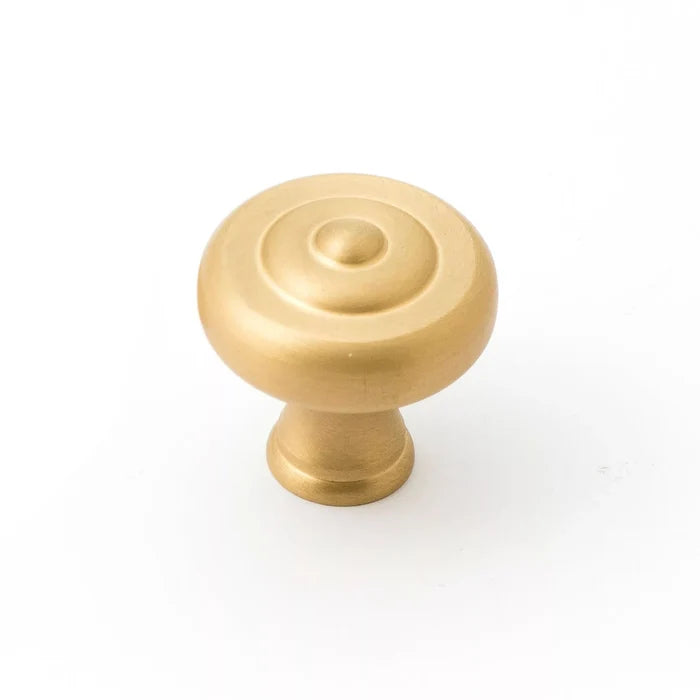 38mm Fluted Knob / Satin Brass