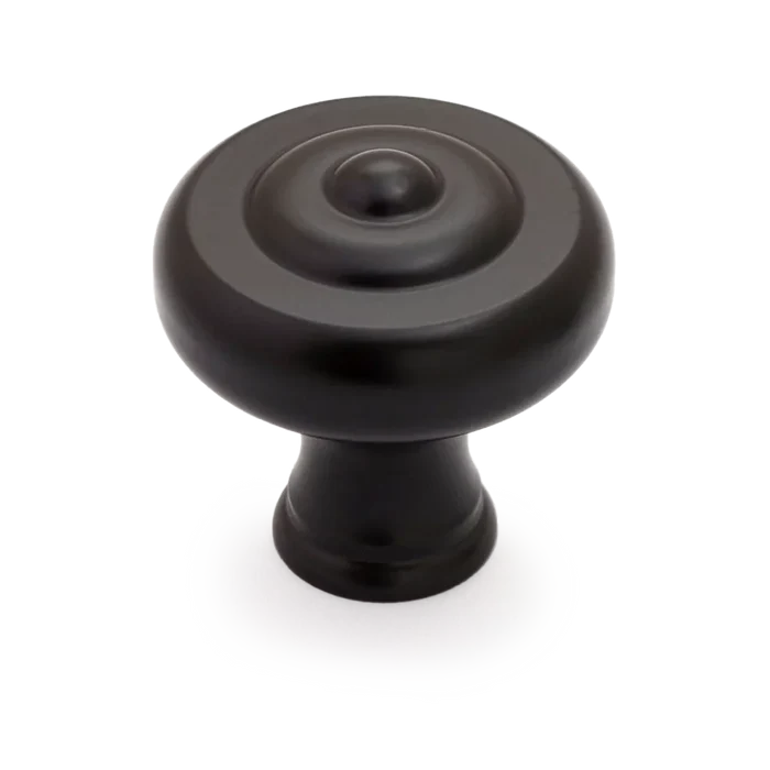 38mm Fluted Knob / Matt Black