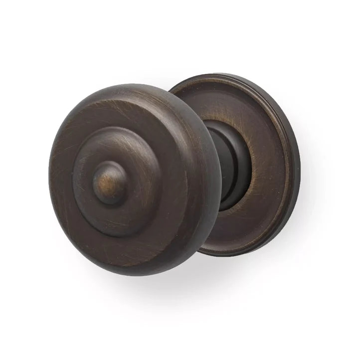 38mm Backplate & Fluted Knob / Bronze